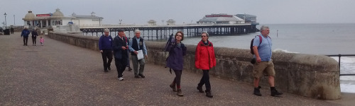 Setting off from Cromer pier